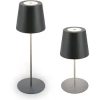 B.K.Licht Tafellamp voor buiten BK_TL1593 Accu LED tafellamp, 3-niveau touchdimmer, met USB 2.700 k, 200 lm, 2,5w, ip44, 12h brandduur, 36 x 10,5 cm, antraciet (1 stuk)