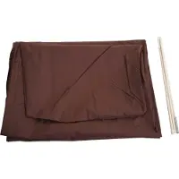 MCW Beschermhoes voor zweefparasol tot 4,3 m (3x3 m), afdekhoes met ritssluiting ~ bruin