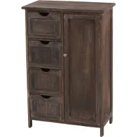MCW Ladekast -D12, ladekast, shabby-look vintage 82x55x30cm ~ bruin