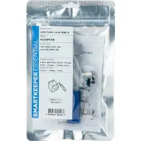 Smart Keeper Essential LAN Cable Lock (5x) + Lock Key Basic (1x) - Blauw