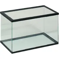 Flamingo Aquarium – volglas aquarium zwart – 30x15x20cm – 7,5L – glas – zwart kunststof frame – Europese kwaliteit – voor alle vissoorten – binnen