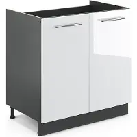 Vicco Fame-Line Wastafelkast – 80 cm zonder werkblad Wit Hoogglans
