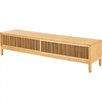En.casa TV-meubel Videbæk bamboe 180x40x38 cm