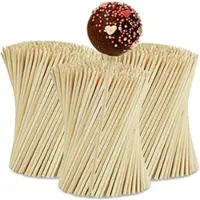 Relaxdays 1000x Cakepop Sticks, Bakgerei, Bruin