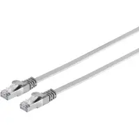 Markenlos UFTP CAT7 platte netwerkkabel | PVC | grijs | 10 meter