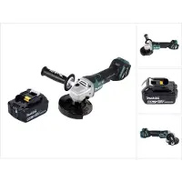 Makita DGA 517 G1 accu haakse slijper 18 V 125 mm borstelloos + 1x oplaadbare accu 6.0 Ah - zonder lader