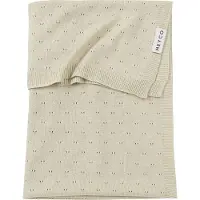 Meyco Baby Ajour wiegdeken - bamboe - soft sand - 75x100cm - 0.3 TOG