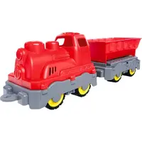 BIG Grote goederentreinwagon met kiepbandspeelgoed