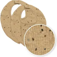 Meyco bandana Rib Mini Spot - toffee melange (set van 2) unisex