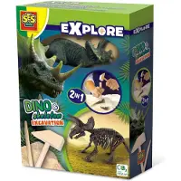 Ses Ausgrabung - Erkunden - Triceratops und Skelett - - One Size - Dinosaurier