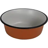 Boon RVS eetbak terracottalook voor hond en kat 2 x 13 cm