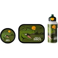 Mepal Lunchset Campus (drinkfles pop-up, lunchbox & fruitbox) - Dino - Fruitbakje - Snackbakje