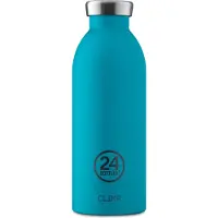 24Bottles Drinkfles '500 ml' petrol / zwart / zilver