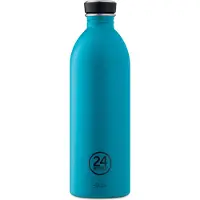 24Bottles Drinkfles turquoise / zwart