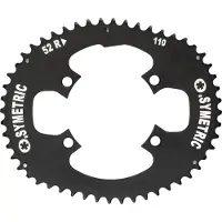 O.SYMETRIC Dura Ace Oval Chainring Zilver 52t