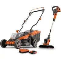 Powerplus Dual Power Accu-grasmaaier en grastrimmer POWDPG75565 - Grasmaaier van 20 V en 340 mm Ø en grastrimmer van 20 V en 230 mm Ø, met accu en lader