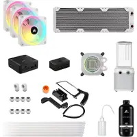 Corsair CPC Hydro X iCUE XH405i RGB Kit wit, CPU waterkoelers, Wit