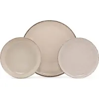 Hermia Concept 18-delige serviesset Loods | porselein bruin 27x27x2 cm serviessets | NADUVI