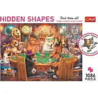 Trefl puzzel 1000 stukjes Hidden Shapes - Game Night legpuzzel.