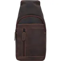 Jack kinsky Baltimore 17 Sling rugzak donkerbruin