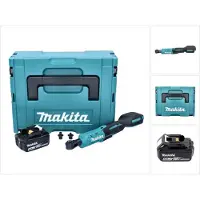 Makita Boormachine + slagboor, DWR 180 G1J Accu ratelschroevendraaier 18 V 47,5 Nm 1/4" 3/8" + 1x accu 6,0 Ah + Makpac - zonder La (Oplaadbare batterij)