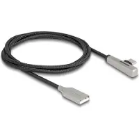 DeLOCK USB 2.0 Cable Type-A male to USB Type-C male angled with LED and Fast Charging 60 W 1 m