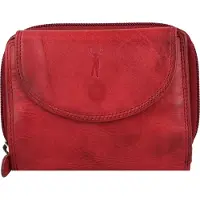Jack kinsky Nelson Portemonnee RFID Leer 12,5 cm rood