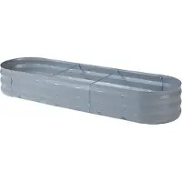 Casa.pro Plantenbak Alfedena bloembak 171x50x25 cm ovaal antraciet