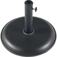 Casa.pro Parasolvoet Bionaz parasolhouder beton rond Ø45x5 cm zwart