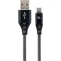 Gembird CC-USB2B-AMCM-2M-BW USB-kabel USB 2.0 USB A USB C Zwart, Wit