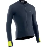 Northwave Fahrenheit Lange Mouw Jersey Zwart Fluo Geel || Maat: S