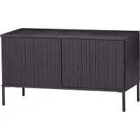 Woood New Gravure Tv Meubel - Grenen - Zwart - 56x100x44