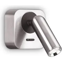 Ideal Lux - Vierkante Knop, Ap-Finish, Nikkel