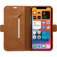 dbramante1928 Copenhagen Slim Apple iPhone 12 Pro Max Book Case Leer Bruin