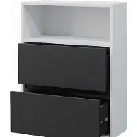 Vicco Badkamermeubel Maltin Wit 60.2 x 78 cm met twee grote lades, Model 41484
