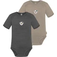 Normani Rompertje/body 'Tauranga' beige / antraciet / wit