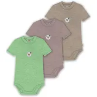 Normani Rompertje/body 'Tihoi' beige / groen / wit