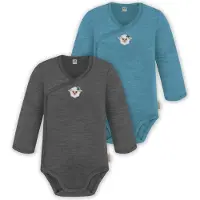 Normani Rompertje/body beige / blauw / antraciet / wit