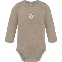 Normani Rompertje/body 'Auckland' beige / taupe / donkergroen / wit