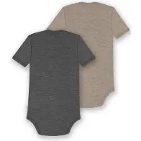 Normani Rompertje/body 'Tauranga' beige / antraciet / gemengde kleuren