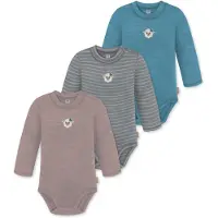 Normani Rompertje/body 'Tuai' blauw / grijs / pink / wit