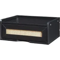 En.casa Wandrek Ljuredsø met lade 40x30x17 cm zwart en rotan look []