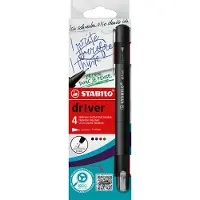 Stabilo dr!ver Fineliner 0,4 mm Naaldpunt Kleurenassortiment EO1088/4-01 4 Stuks