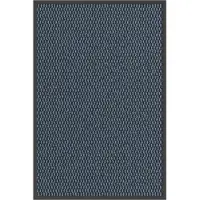 vidaXL Deurmat 60x90 cm blauw
