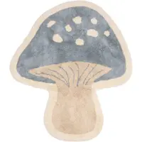 Little Dutch Vloerkleed paddenstoel - Blauw - Forest Friends