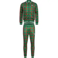 Lonsdale Joggingpak 'Edgware' limoen / rood / wit