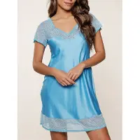 Lingadore Nachthemd Bonny Blue | Maat: 3XL | Kleur: Blauw