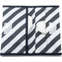 Kipkep Napper Luier-etui Black Stripes - etuitje voor luiers en billendoekjes - waterdicht - gecoat - zwart-wit