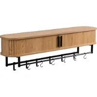 Furnilux Kapstok 120 x 24 x 32 cm xxxl wandkapstok kiruna 12 haken licht