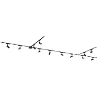 QAZQA Modern railsysteem met 12 spots zwart 1-fase 600 cm - Magnetic Gert